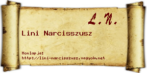 Lini Narcisszusz névjegykártya